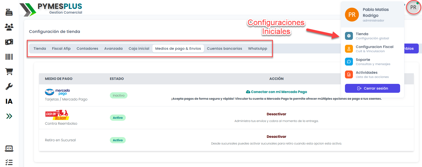 Configuraciones Iniciales