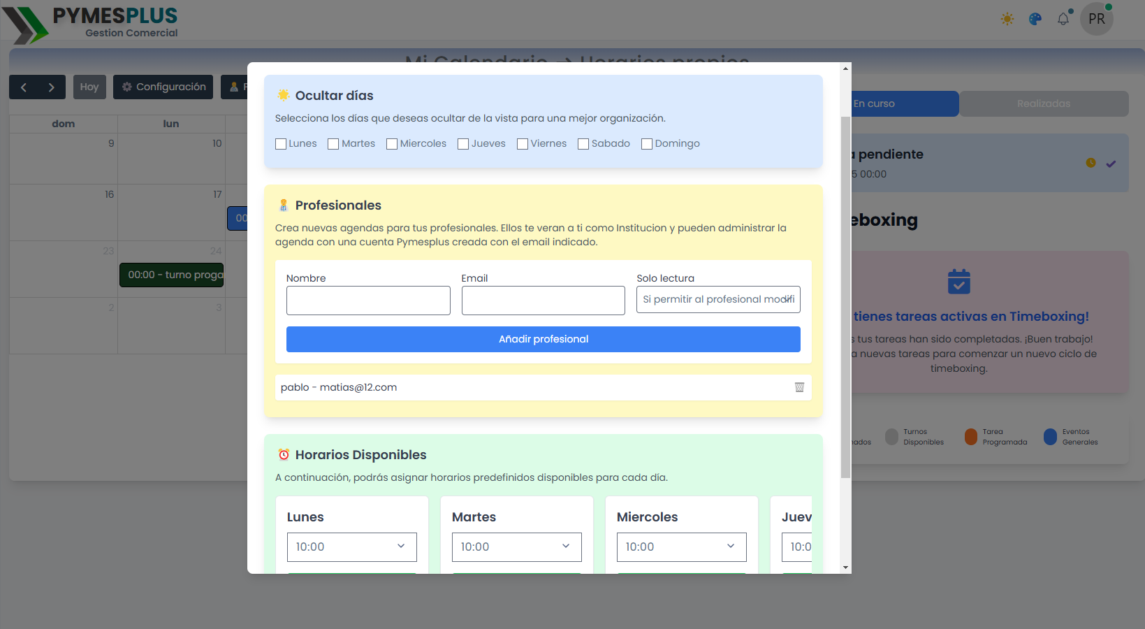 Configuraciones